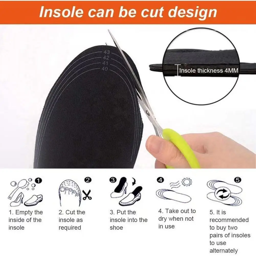 Heating Insoles USB-Rechargeable Trimmable Foot Warmer