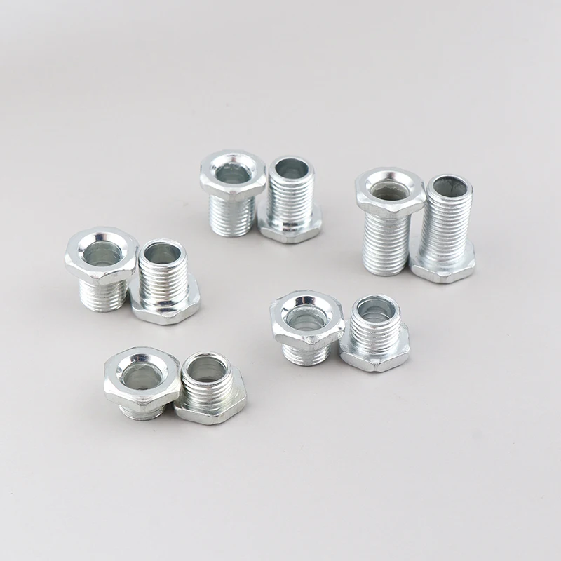 10pcs M10 8/10/13/15/20mm Tooth Tube With Nut For Lamps Hollow Screw Metal Pipe Teeth Whitening Thread Repair Lighting Base led lamp accessories thread adapter hollow tube nut