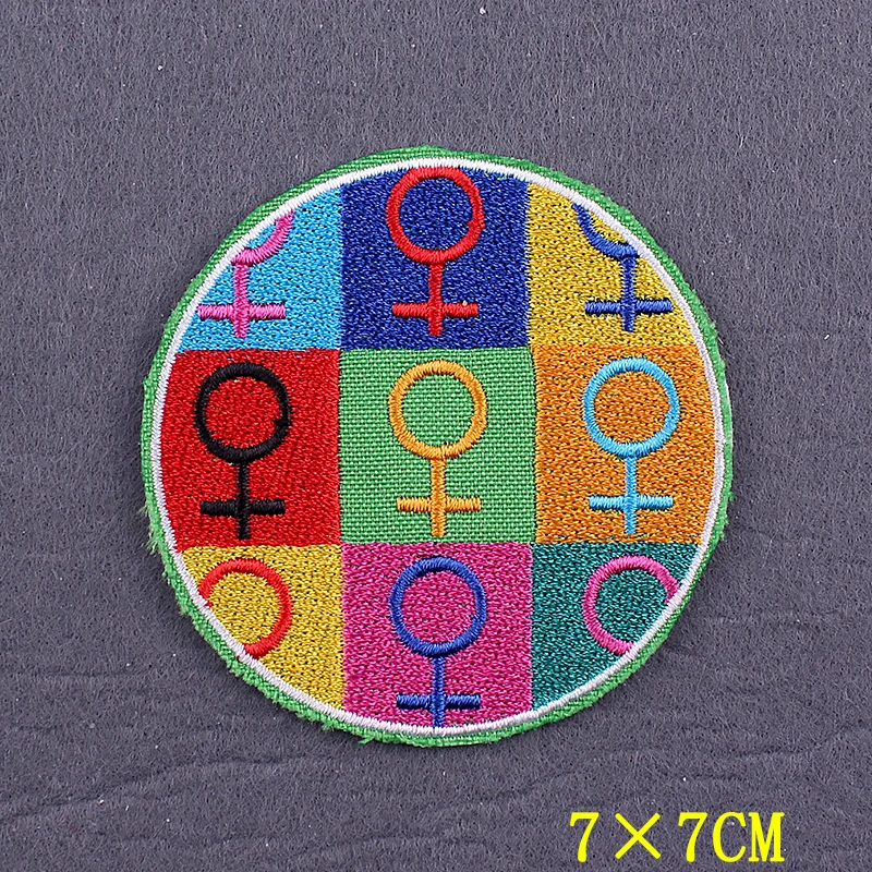 Toppa ricamata con motivo arcobaleno gay pride, da cucire o da applicare con ferro da stiro, simbolo del sesso maschile
