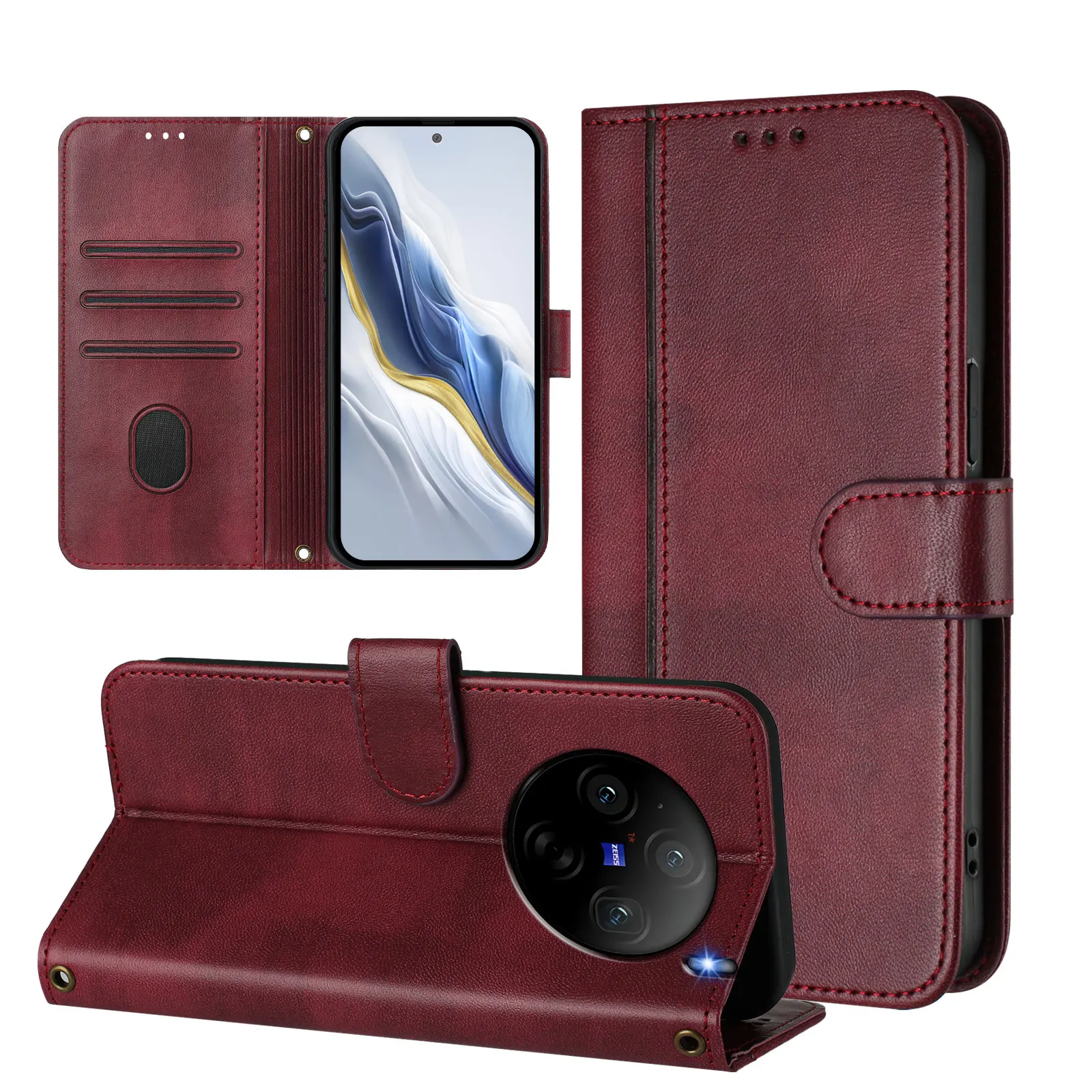 Magnetic Flip Leather Wallet Phone Case