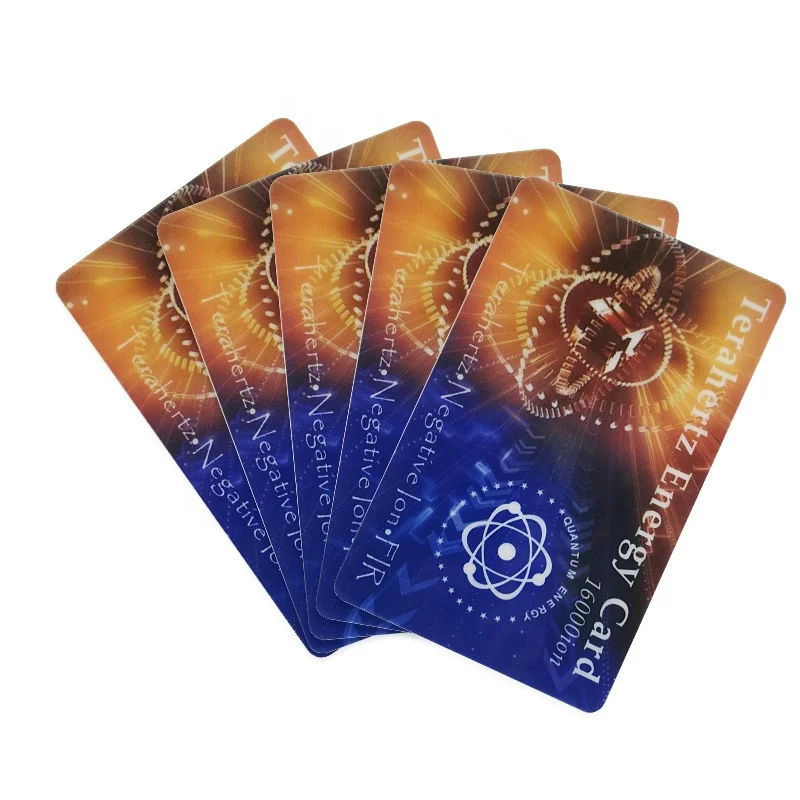 20000 Negative Ions Fuel Saver Card Terahertz Energy Card Bio Nano Electricity Saving Card For Saving Money , Fuel& Power