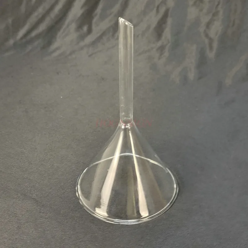 90mm Glass Funnel Triangle Funnel Cone Chemical Instrument Glass Instrument Middle School Lab Supplies