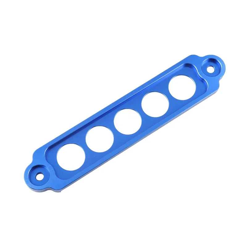 220mm Universal Car Battery Tie Down Brace Aluminum Alloy Battery Tie Down Hold Bracket 5 Pole Fixed Clip Bracket
