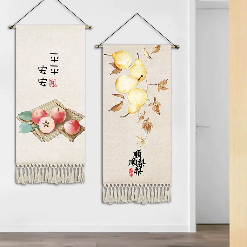 

Chinese Style Scroll Paintings New Classic Room Decor Aesthetic Wall Art Poster Home Decoration Hanging Wall Tapestry