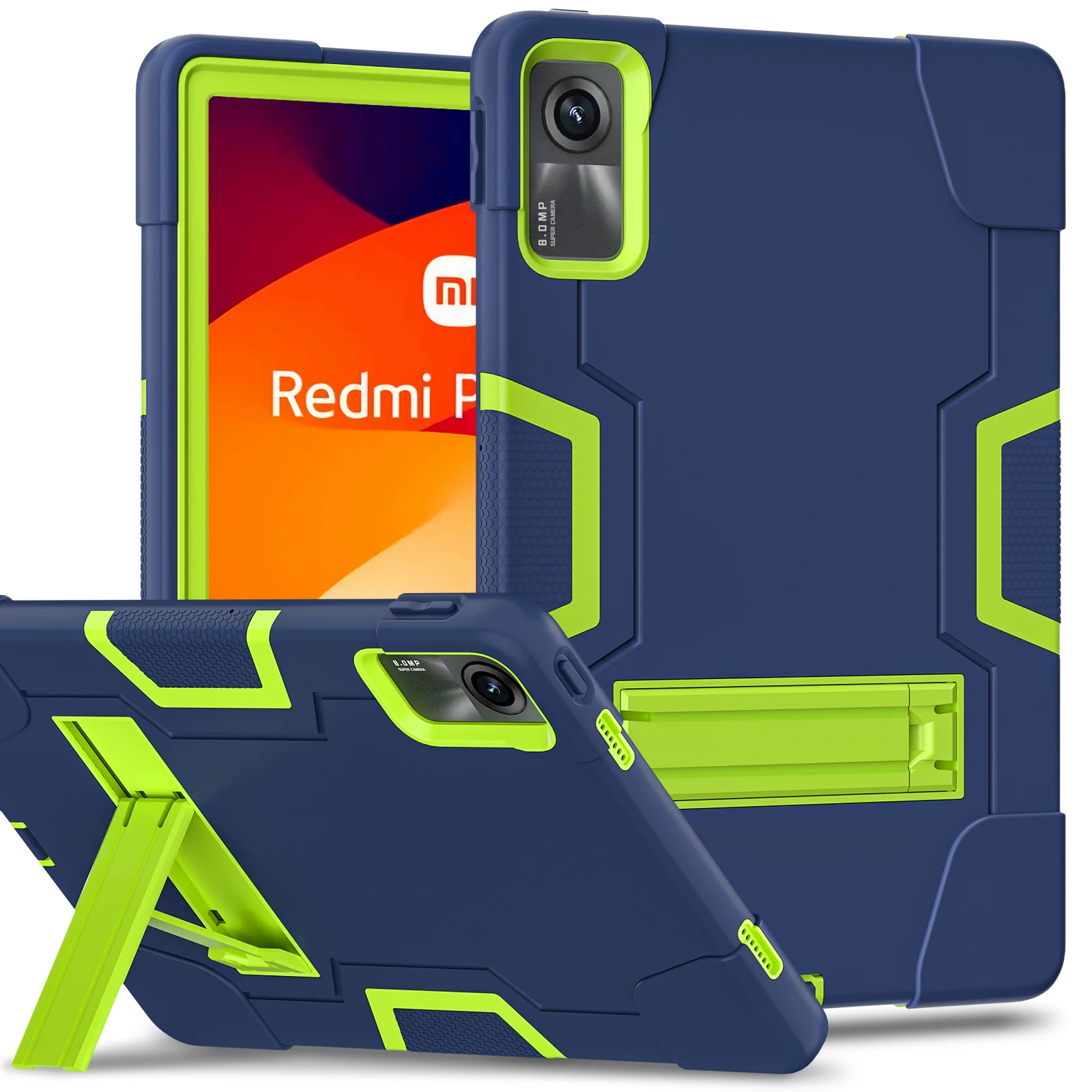 Durable Hybrid Stand Armor Case for 11 Tablets - PC Silicon Protection
