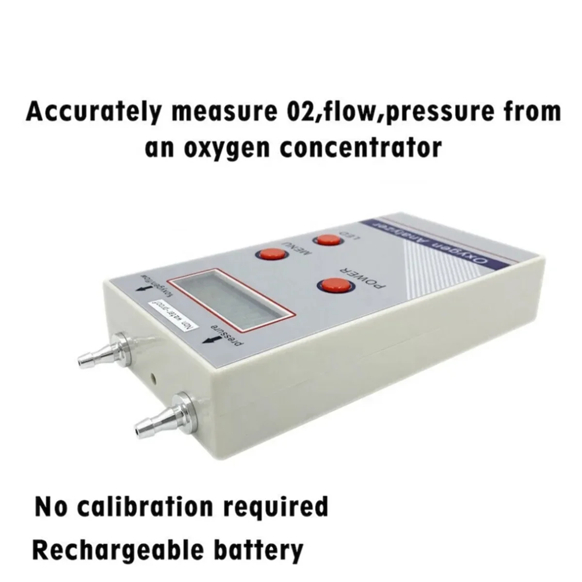 Oxygen Analyzer Tools Oxygen Analyzer Professional Portable O2 Oxygen Concentration Meter Detector 21%-O2 Meter Gas Detector EU Plug