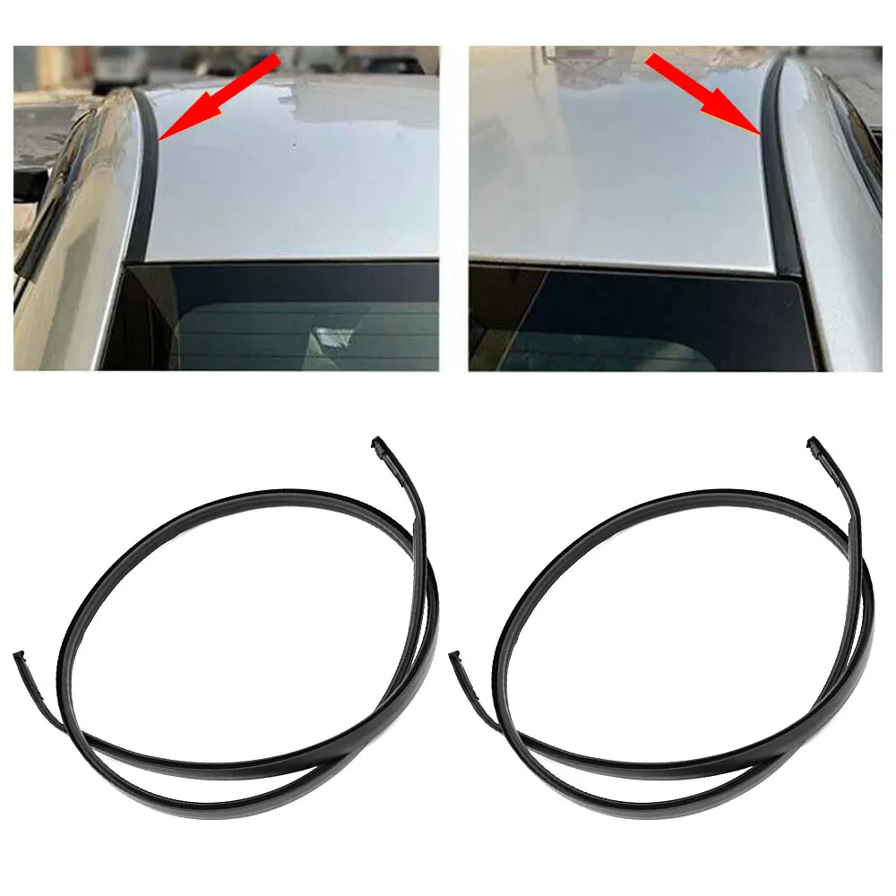 Yaris Hatchback 용 Toyota 용 2PC 2007 2008 2009 2010 2011 왼쪽 + 오른쪽 지붕 드립 몰딩 트림 마감 스트립 씰 자동차 액세서리