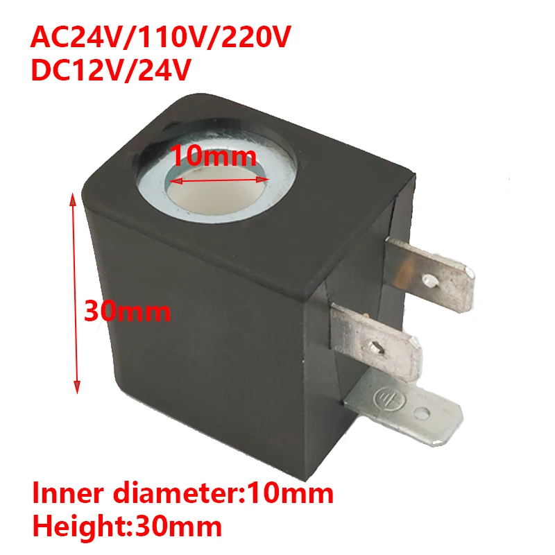 Ceme-bobina da Válvula Solenóide Diâmetro Interno 10 mm Altura 30 mm Dc12v Dc24v Ac24v Ac110v Ac220v