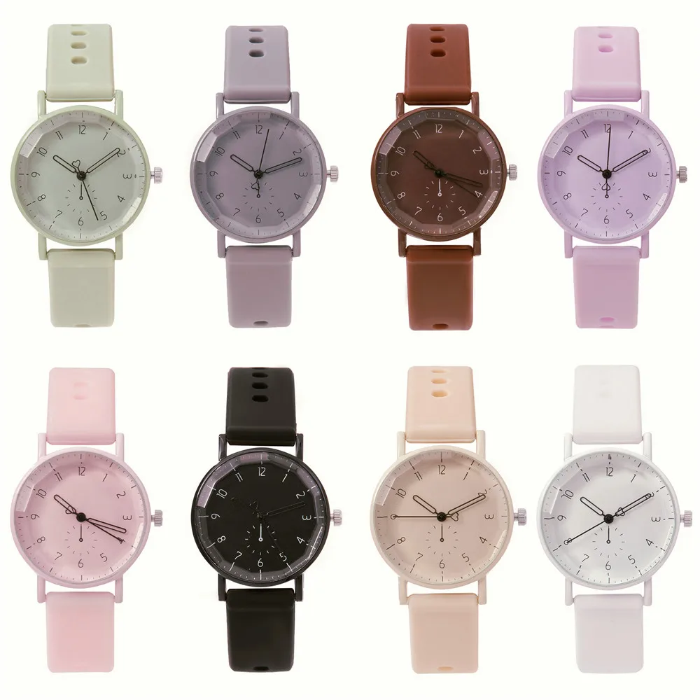 Pink Digital Simple Women Dresses Brand Watches Fashion 2023 New Casual Silicone Strap Ladies Quartz Watche Gift Clock 6