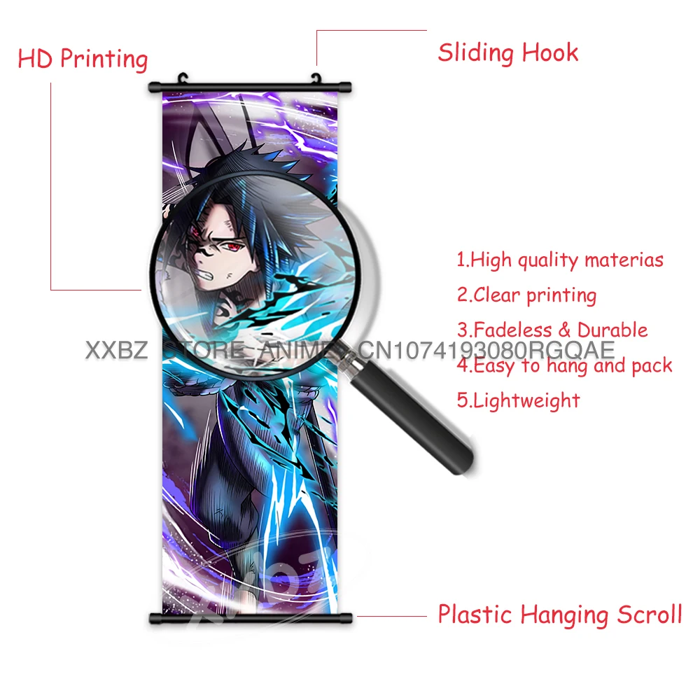 Gambar Gulungan Naruto Uchiha Itachi Seni Dinding Kanvas Hatake