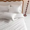1000TC Egyptian Cotton White Duvet Cover Set with Silver Embroidery Border(1Duvet Cover+2Pillow Shams)Soft Breathable 4