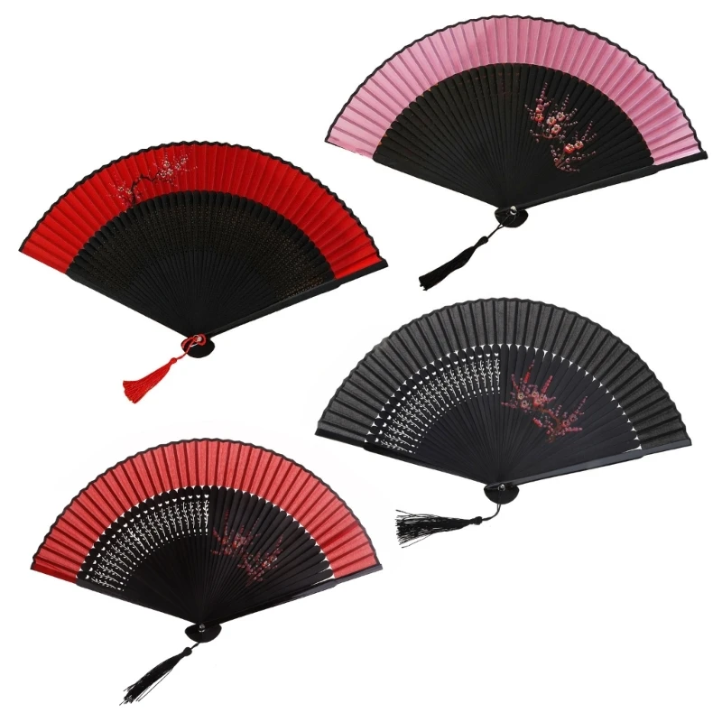 

Vintage Folding Hand Fans for Women Wedding Festival Dance Gift Performances