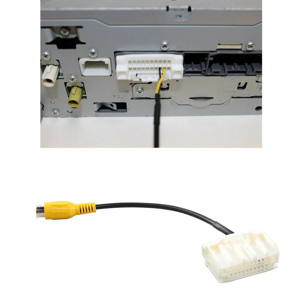 Backup Camera RCA Input Video Harness To MyGIG Radio For Jeep 2008-2010 Jeep Commander