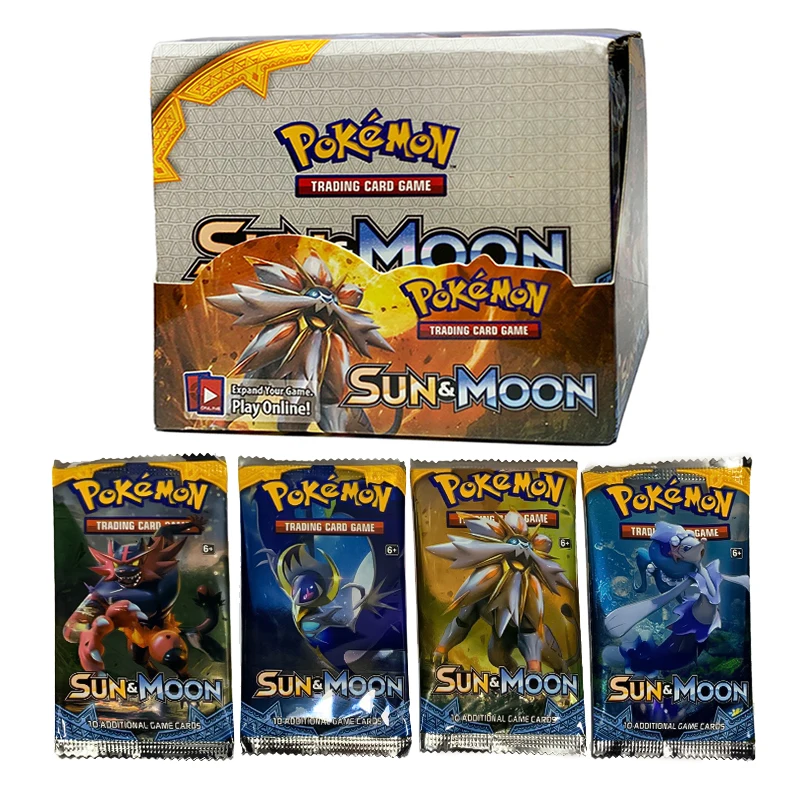360-324Pcs Pokemon Cards Box TCG Sun Moon Evolutions Pokemon Booster Shinny Card