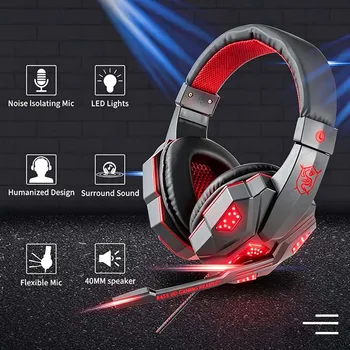 RGB Wired Gaming Headset with Microphone 2