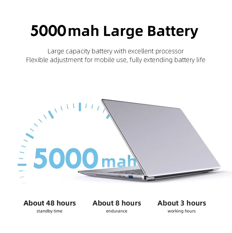 2026 Portable Laptop Computer Intel Atom A3950 Notebook PC 12GB RAM 512GB 1TB M.2 SSD Windows 11 Pro 14.1" Office Study Computer 4