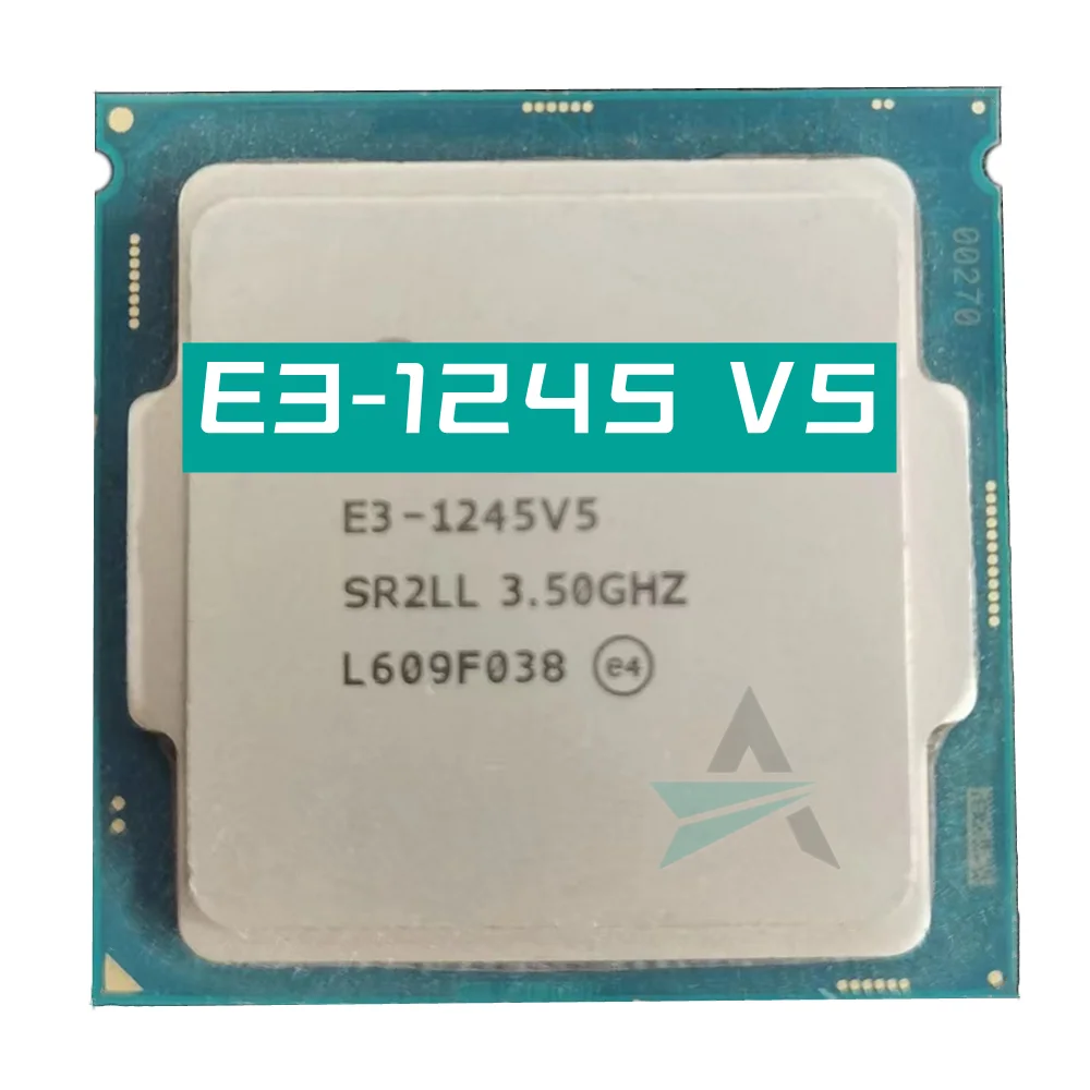 Xeon E3-1245V5 3.5Ghz Quad Core Processori Computer Cpu E3-1245 V5 Pezzi Graffiati E3 1245 V5 Spedizione Gratuita