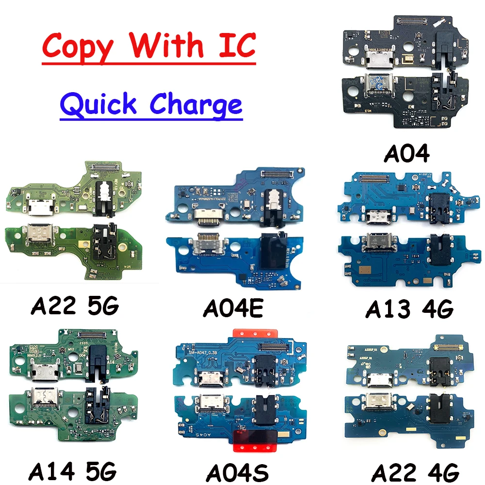 

10Pcs Tested USB Charger Port Jack Dock Connector Charging Board Flex Cable For Samsung A14 5G A04S A32 A22 4G A13 5G A13S A04E