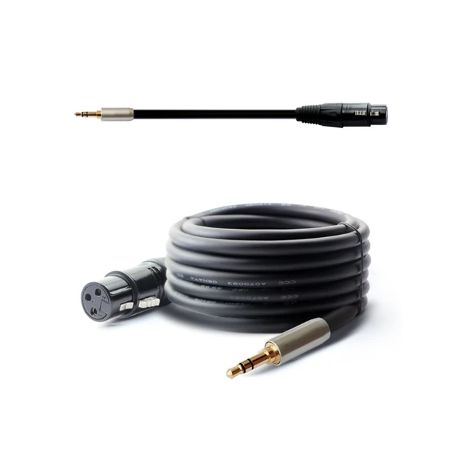 Câble XLR Stereo Mâle vers Mini Jack Mâle 3 mètres