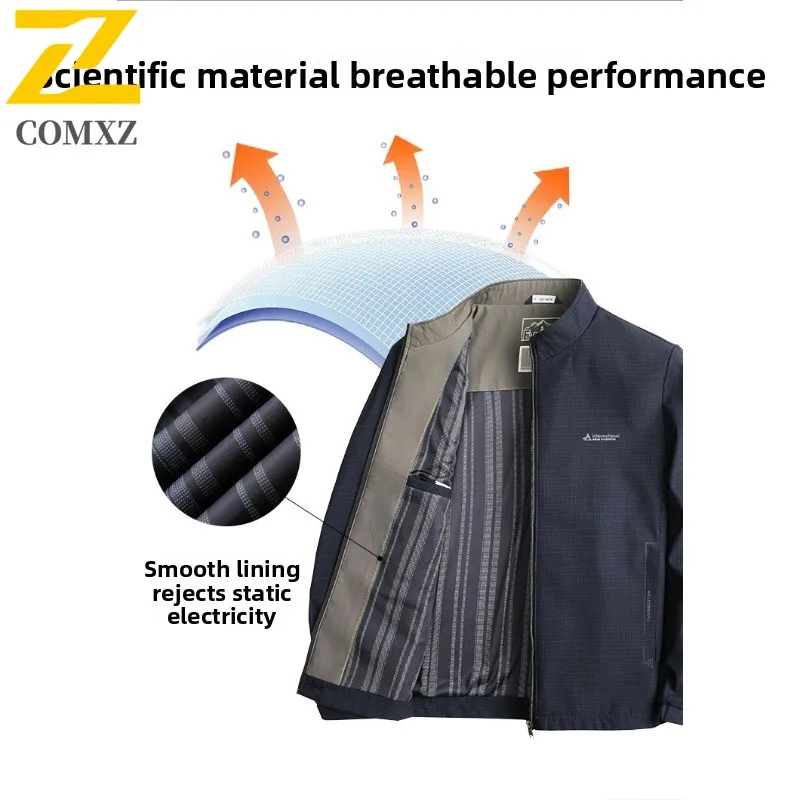 EIAO Men's Comfor Focused Work Jacket  Premium Stand Collar Coat with Business-Casual Style for Autumn Winter outdoor sports2025