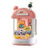 Children's mini doll machine, small household electric sound and light twisting egg clip doll machine, gift grabbing doll machin 5