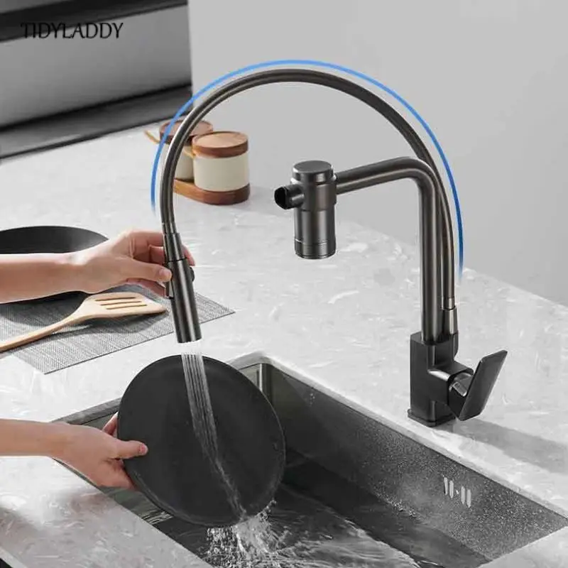 Filter Water Kitchen Faucet Household Kitchen Faucet With Dual Control Of Hot And Cold Rotatable Purification Water Mixer Tap