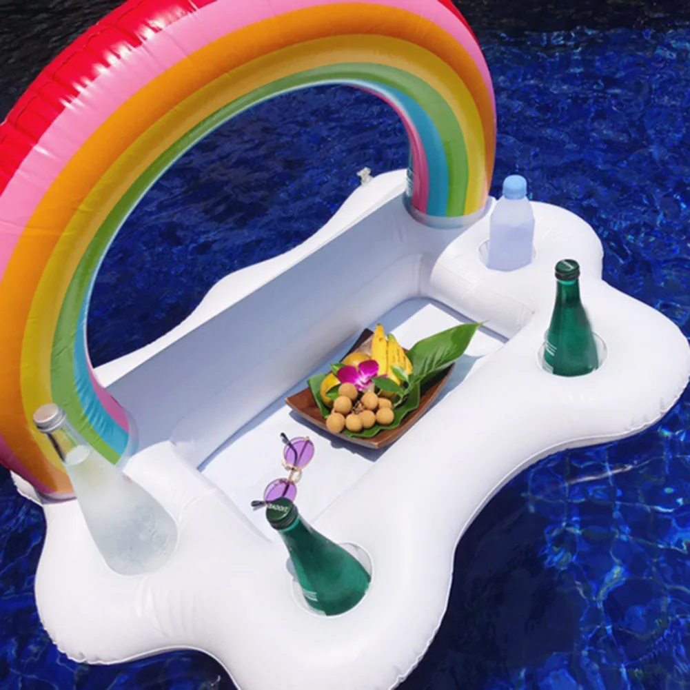 Sommer Pool Party Eimer Regenbogen Cloud Cup Halter Aufblasbarer