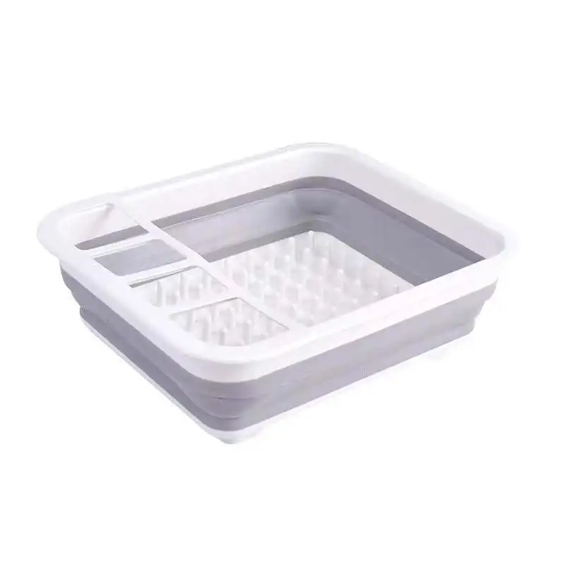 

Kitchen Foldable Drainage Bowl Holder Home Sink Vegetable Storage Basket Cutlery Chopsticks Storage Rack Kitchen Accessories