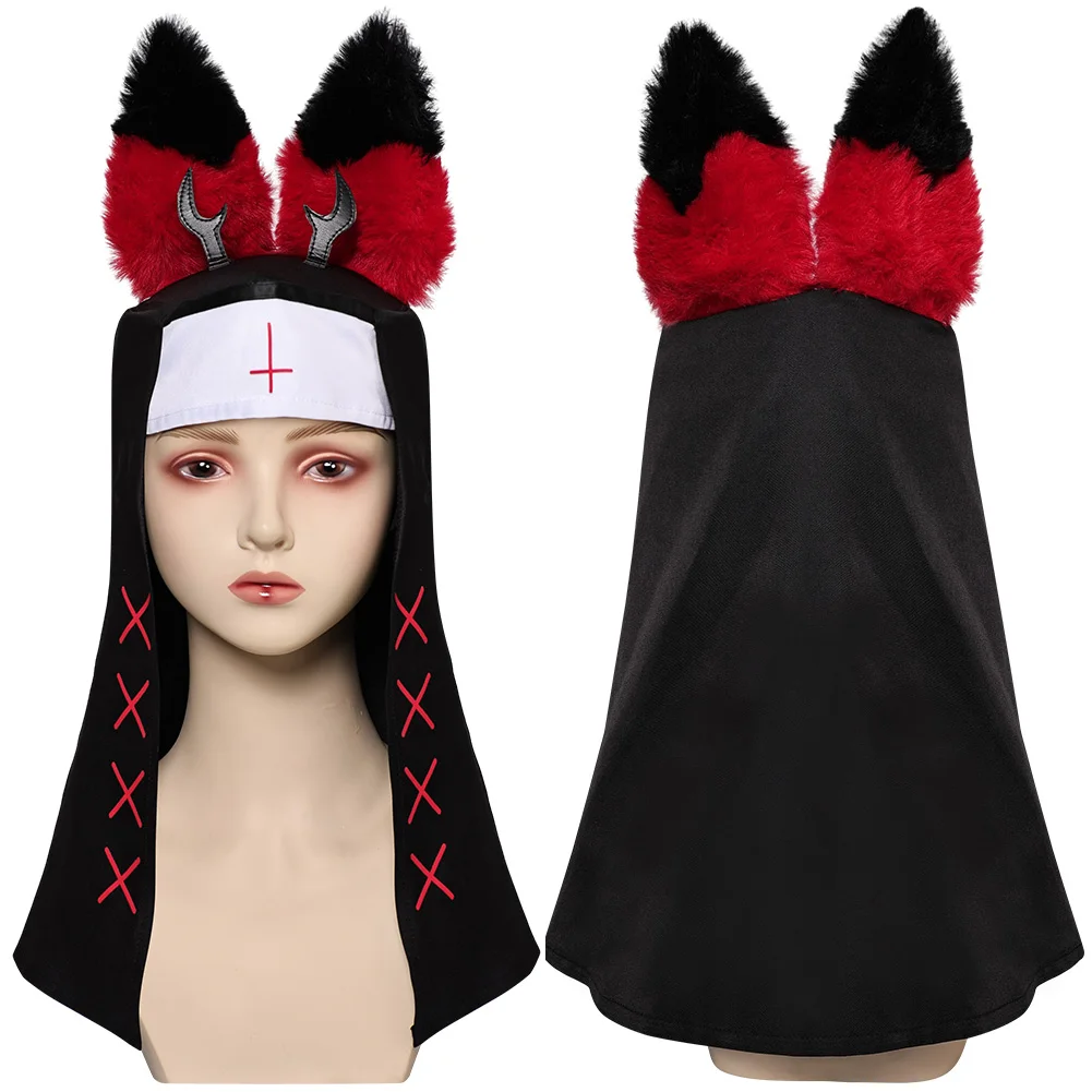 

Nun Alastor Косплей Hazzbin Fantasia Hotel Cosplay Nun шляпа аксессуар Маскировка для женщин для взрослых Хэллоуин Карнавал Prop