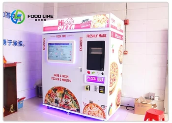 Distributore automatico di pizza completamente automatico con touch screen intelligente per fast food con funzione di pagamento di monete all'aperto Acquista ora