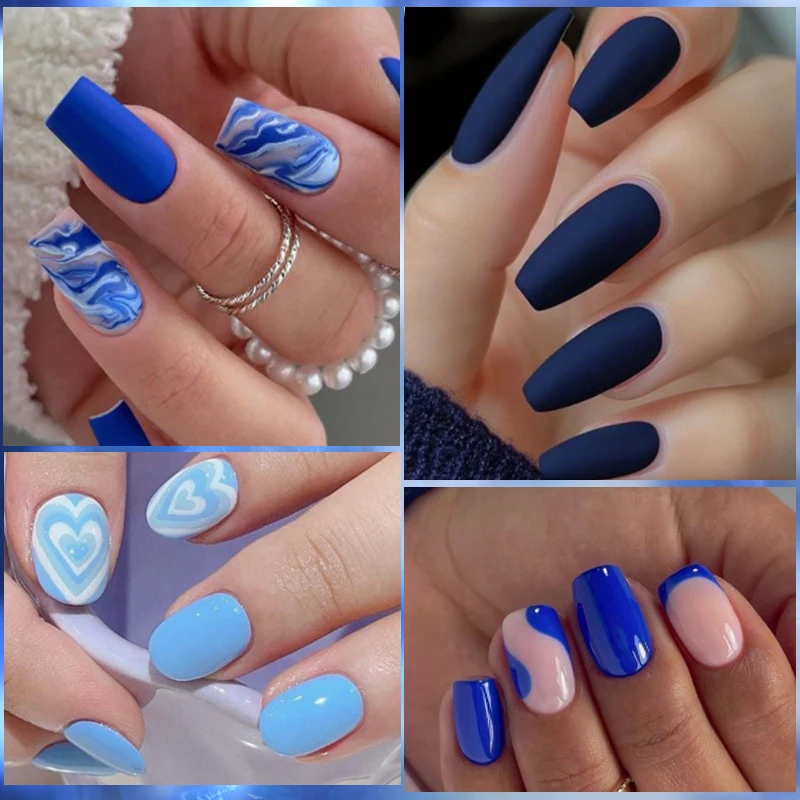 Mtssii 6ML Matte Blue Color Gel Nail Polish Autumn Winter Deep Color Semi Permanent Soak Off Nail Art For Manicure Gel Varnish 3