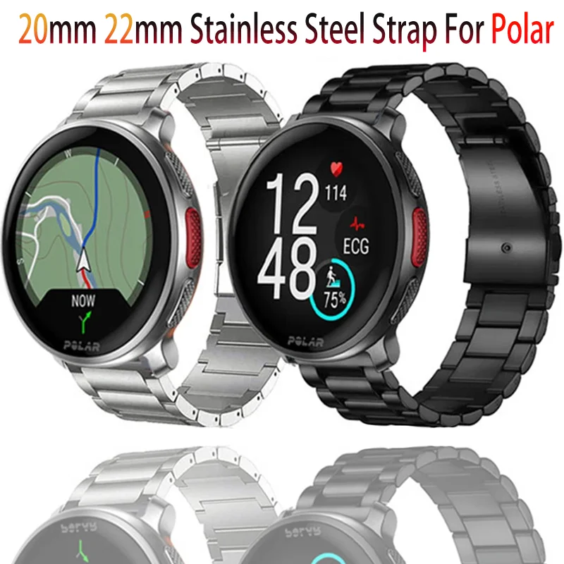 Stainless Steel Fashion Bracelet - 20/22mm Universal Fit