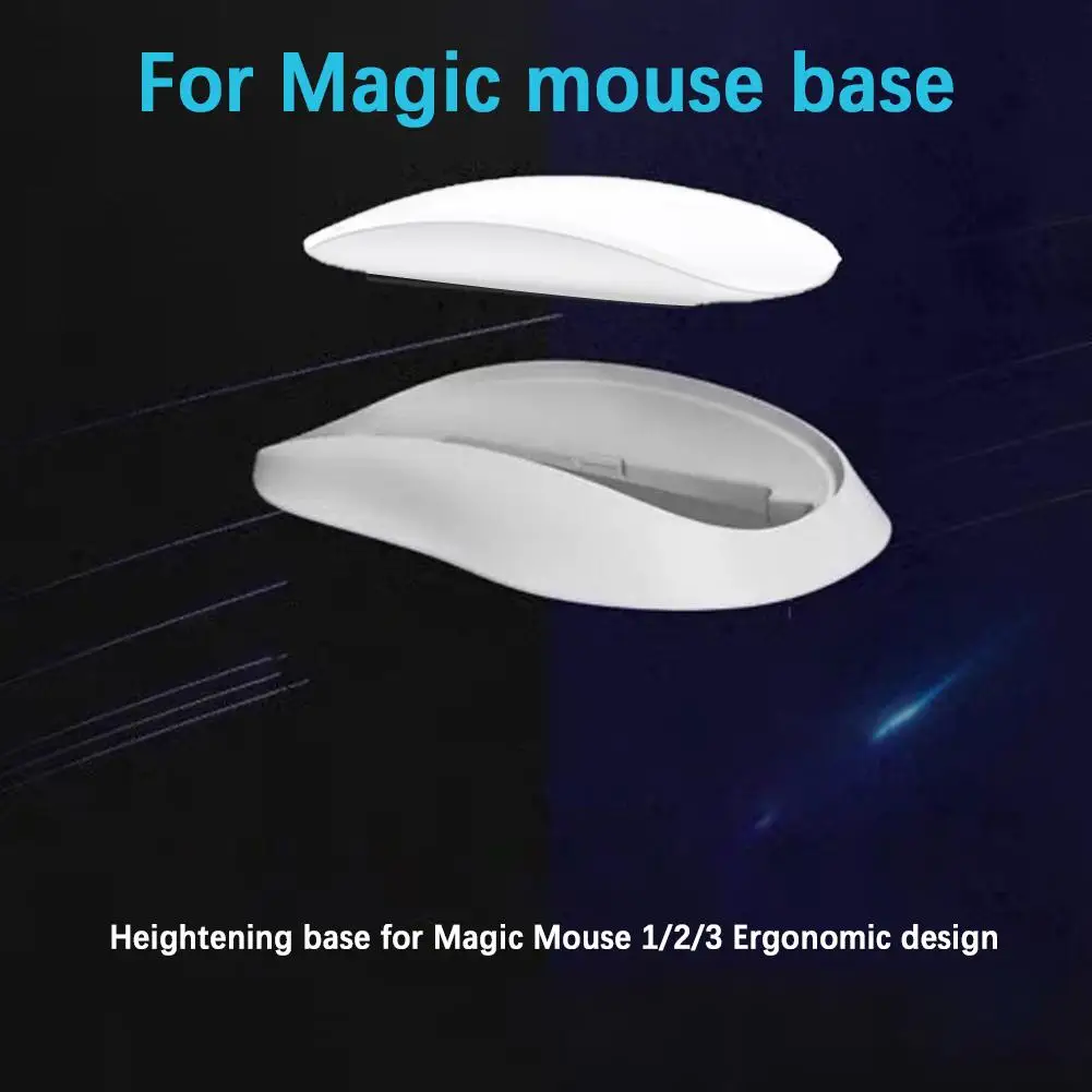 Base Rialzante Per Magic Mouse 1/2/3 Design Ergonomico Per Magic Mouse Base Aumentare L'Altezza Mouse Riposo Elevato I9P1