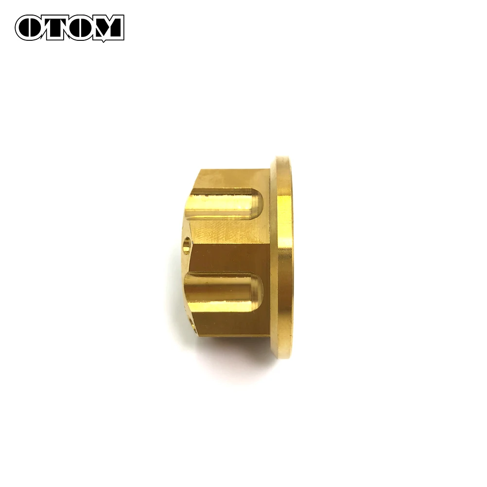 OTOM Titanium Alloy Rear Axle Nut M22*1.5 Flange Nut Burned Hexagon Screw Nuts Fastener HONDA CRF CRF-X KAWASAKI KXF 250 450