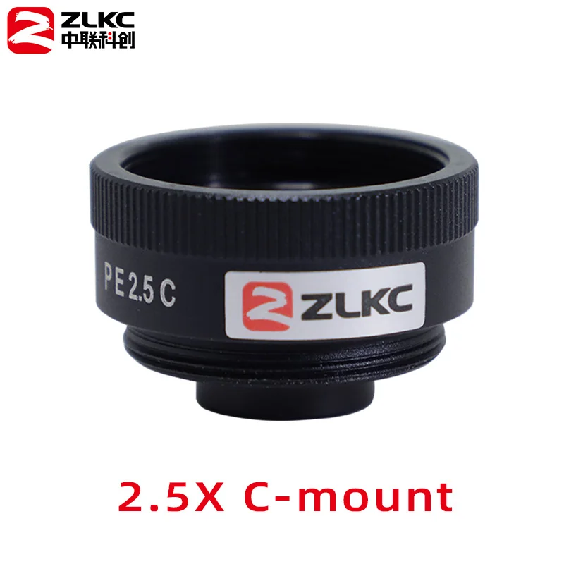 ZLKC Optical Lens EX2C 1.5X 2X 2.5X 4X Industrial Lens C Mount