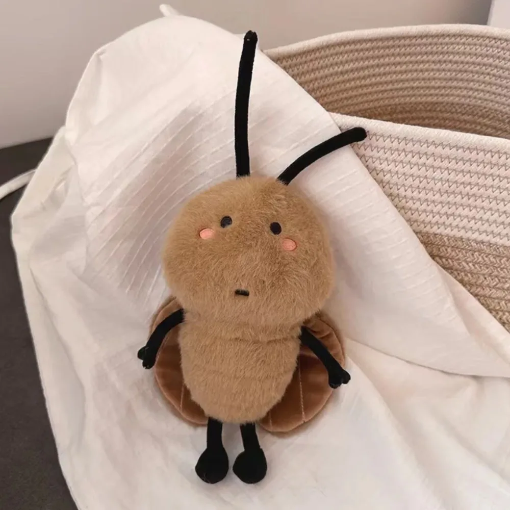 Creative Cockroach Doll Plush Toys Cute Plush Cockroaches Toys Funny Plush Toy Home Decoration Bag Pendant Nice Gift