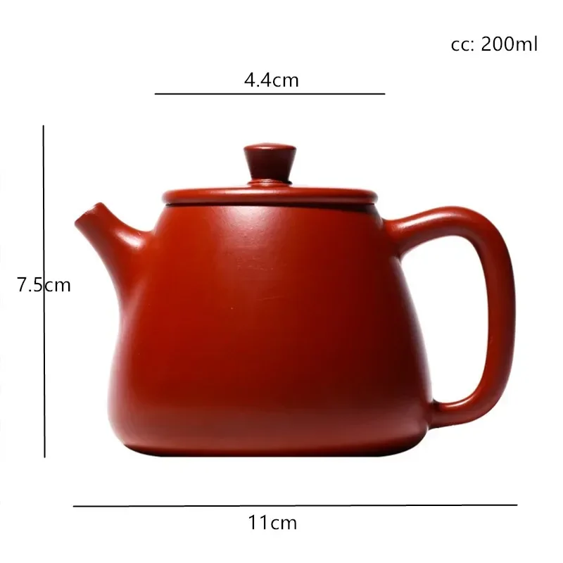 

Yixing Tea Pot Purple Clay Filter Teapots Beauty Kettle Raw Ore Purple Mud Handmade Boutique Tea Set Dahongpao Authentic 200ml