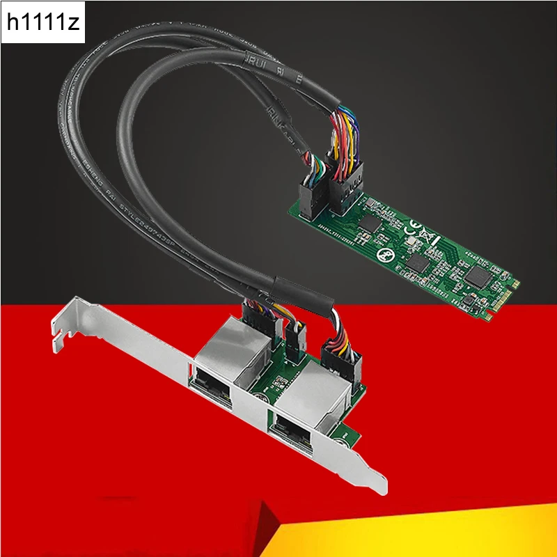 Adaptador Ethernet Gigabit para Desktop Portas Rj45 2.5g Nic 2500mbps b Chave m m2 22×80 mm Tamanho Rtl8125b Realtek-m.2