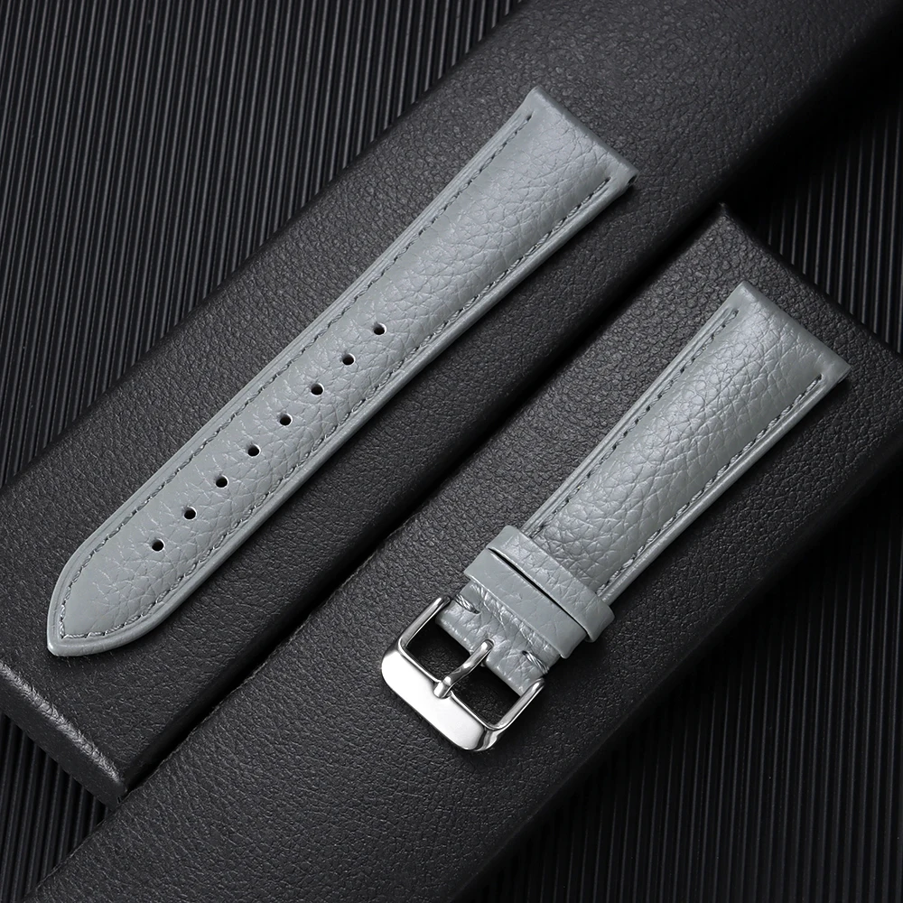 Premium Brown Leather Watch Band - Universal Business Strap
