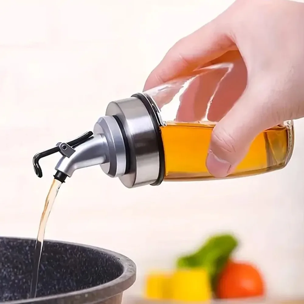 180ml Leak Proof Oil Glass Oil Bottle Kitchen Household Seasoning Storage Bottle Can Vinegar Soy Sauce Bottle Kitchen Utensils