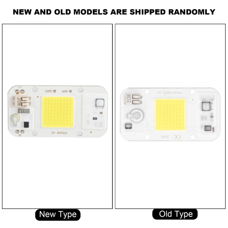20W/30W/50W 220V LED COB 칩 램프 패널 용접이 필요 없는 백색 따뜻한 빛 풀 스펙트럼(백색광 20W)