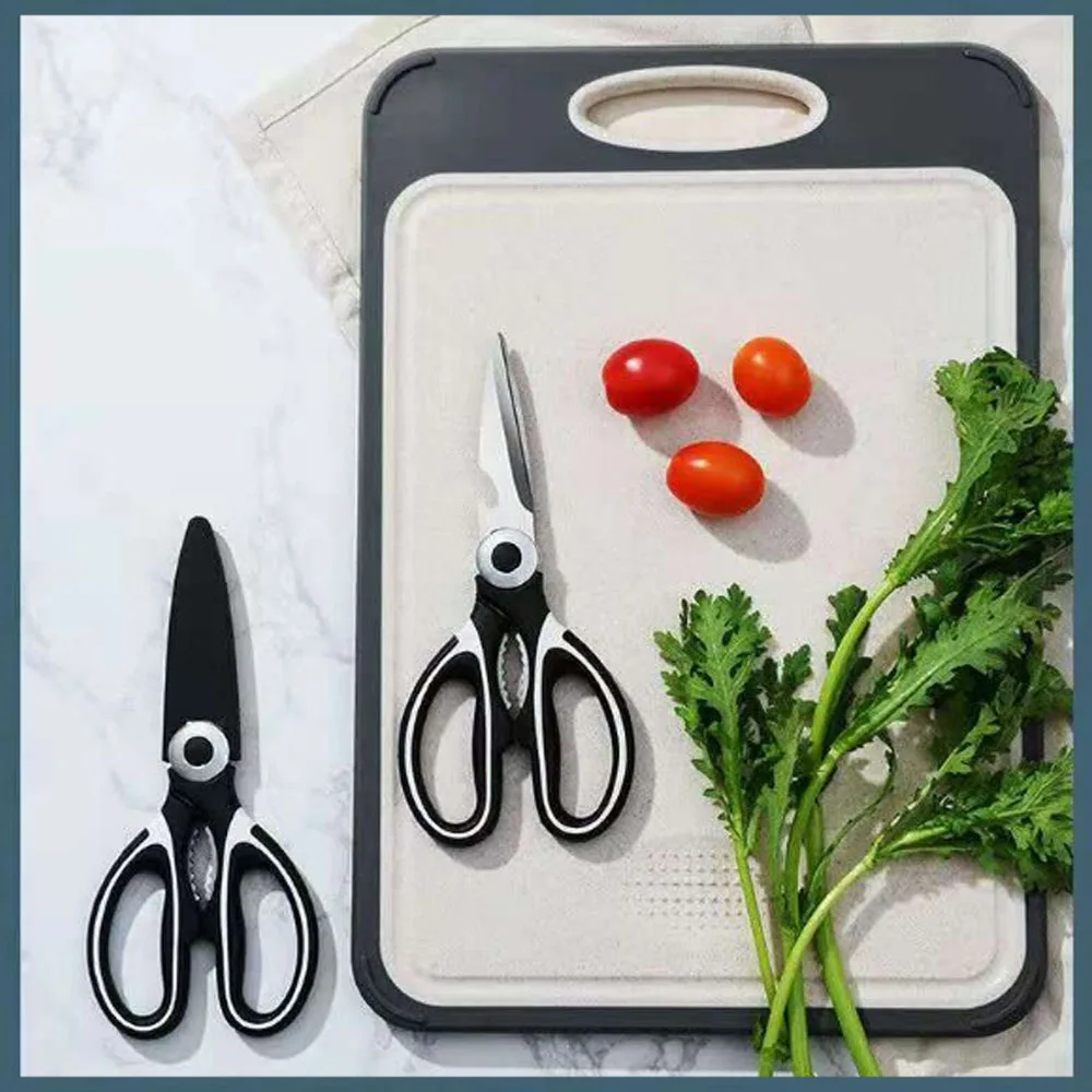 

Multifunctional Kitchen Scissors Cutting Knife Stainless Steel Kitchen Shears Meat Fish Vegetable Cutting Scissor Opening Bottle