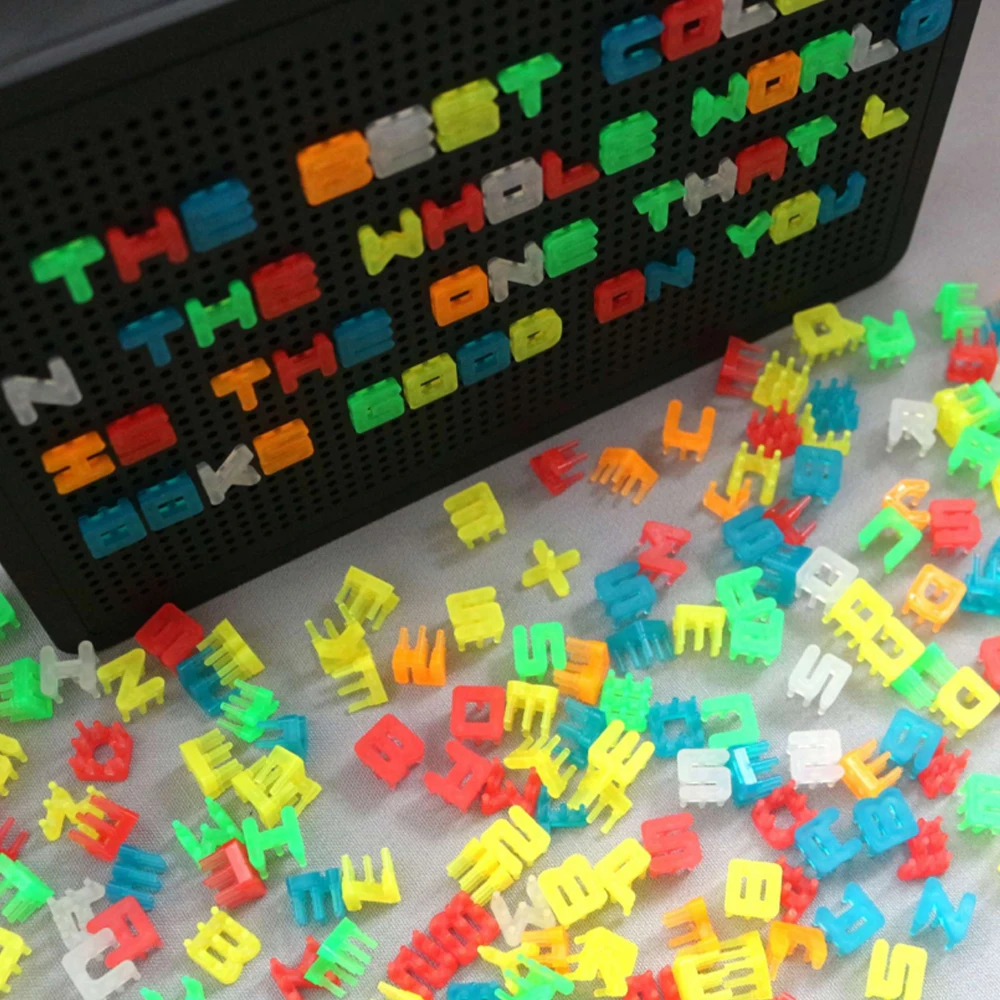 LED Combination Light Box Creative 5V USB/Battery Power Night Lamp DIY Puzzle Alphabet Light Box A4 A5 Colorful Message Board
