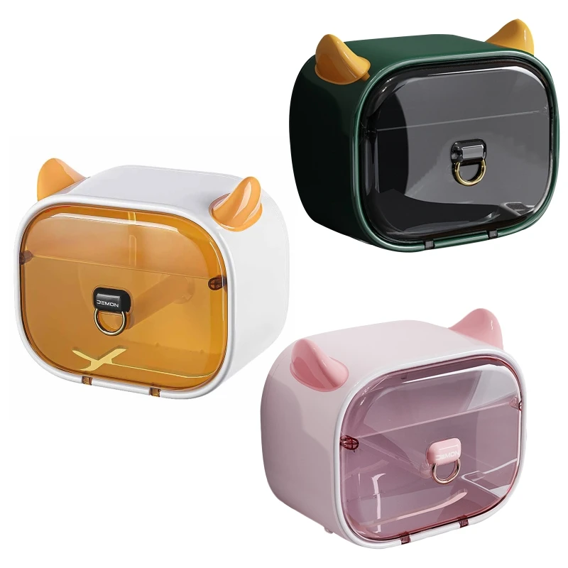 

Multifunctional Toilet Paper Dispenser Wall Hanging Paper Tissue Box Punch-free Drosphip