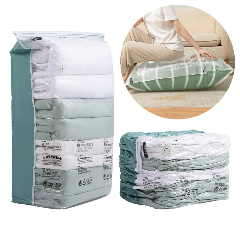 Vacuum Compression Bag No Pumping Clothes Quilt Storage Home Bag Large 3D Vacuum Compression Bags