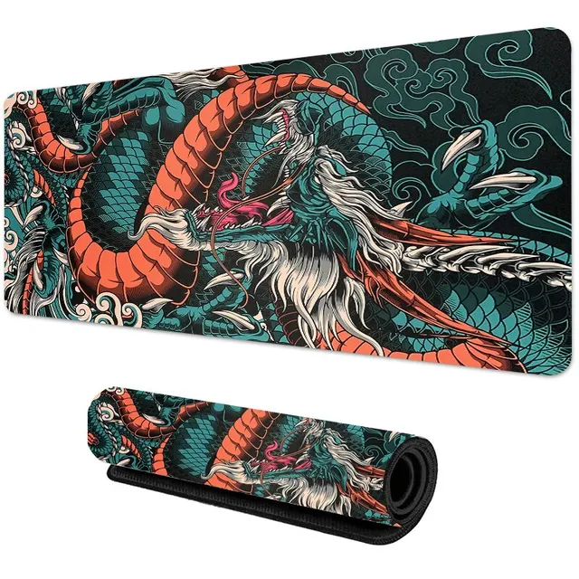 Japanese Dragon Large Gaming Mousepad XXL Keyboard Gamer Mouse Pad on The Table Speed Desk Mat Anime 900x400 700X300 Mouse Mats 3