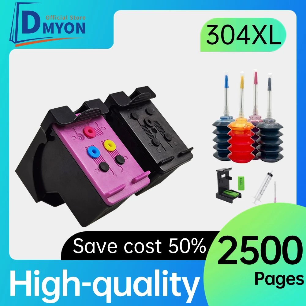 Cartuccia D'Inchiostro 304Xl Compatibile Per Stampante Hp 304 Hp304 Inkjet Envy 5000 5010 5012 5014 3730 3732 5020 5030 5032 5034 5052 5055