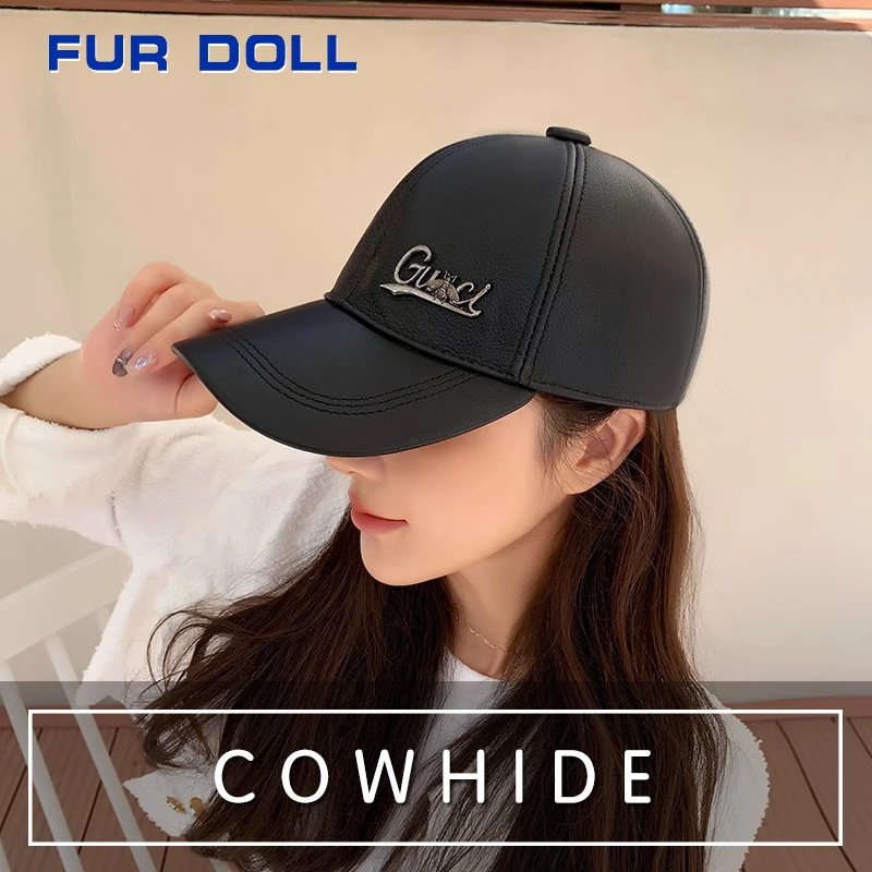 

Cowhide Baseball cap