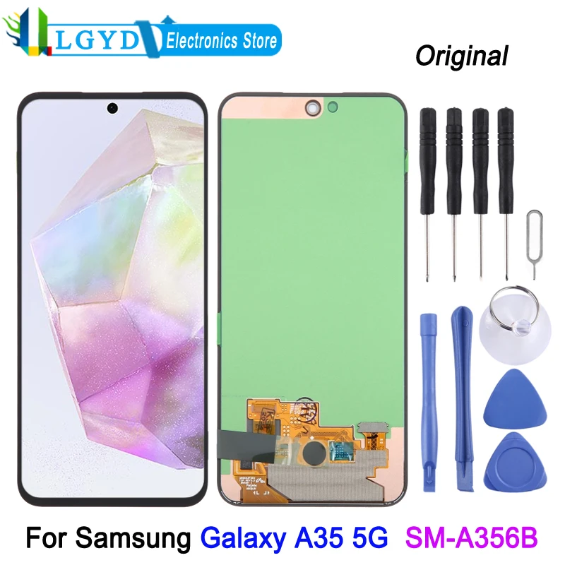 

ЖК-экран 6,6 дюймов FHD + Super AMOLED для Samsung Galaxy A35 5G Phone 120 Гц дисплей и дигитайзер полная сборка Замена