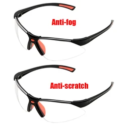Motorcycle Safety Anti-fog and Anti-scratch Eye Clear Goggles Tactical Sports Protective Glasses With Soft Silicone Nose Clip